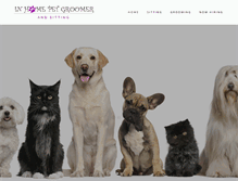 Tablet Screenshot of inhomepetgroomer.com